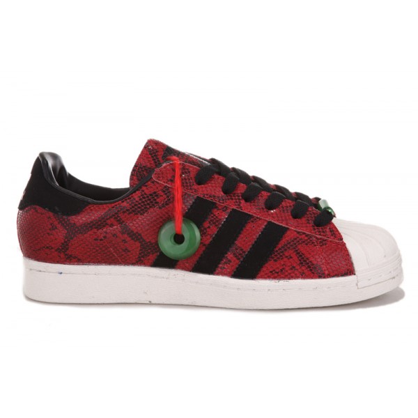 adidas superstar 80s dlx Rouge femme