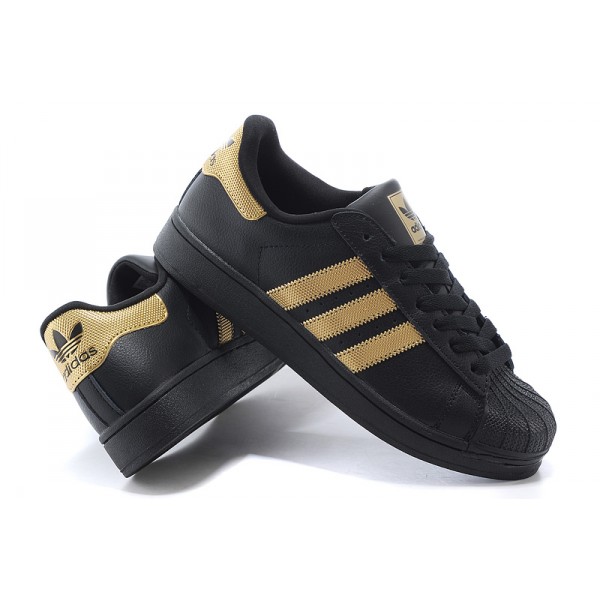 basket femme adidas noir et or